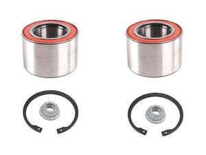 ES#2594654 - 1J0498625KT - Front Wheel Bearing Kit - Includes both front wheel bearings with installation hardware - Assembled By ECS - Audi Volkswagen