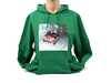 ES#4013402 - 80142467704 - MINI SweatShirt Mens Limited Edition Holiday with Hood - XXXL - Green sweatshirt with Monte Carlo Rally 1965 Print on front - Genuine MINI - MINI