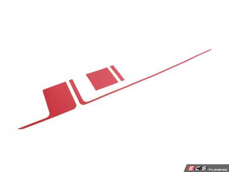 ES#4849499 - 51145B4EAB1 - JCW Chili Red Tailgate Decal - Trunk  - Long stripe design that applies to the body of the vehicle - Genuine MINI - MINI