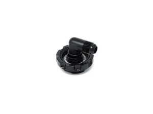 ES#5375490 - S58OFBC-90F - S58 Billet Oil Filler Breather Cap - W/ -10ORB 90* Breather To -10AN Fitting - Replacement oil cap that allows you to connect to an oil catch can of your choice - Burger Motorsports - BMW