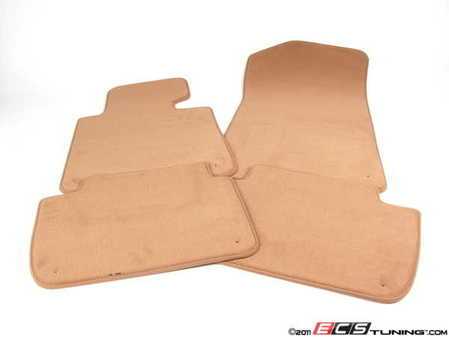 ES#124527 - 51478227522 - Carpeted Floor Mat Set - Beige - Complete set of four without BMW heel pad - Genuine BMW - BMW