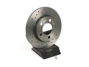 ES#4485629 - 1J0615601DX - Premium Xtra Cross Drilled UV Coated Rotor - Brembo - Audi