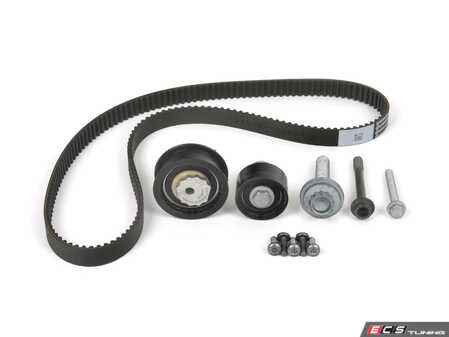 ES#4815863 - 04E109119F2KT - Timing Belt Service Kit - Includes a Continental long life timing belt, INA tensioner assembly and all hardware necessary for installation. - Assembled By ECS - Volkswagen