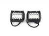 ES#5376014 - 057403la02KT - E70 Ditch Light Brackets & LED Lighting Package - Position auxiliary lights cleanly for secure, vibration-free illumination ahead and to the side of the vehicle. Shares existing factory hood hinge mounting location. Includes 4" LED pod lights & wiring! - ECS - BMW