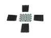 ES#2842204 - PRF90CH5KT2 - Wheel Stud Conversion Kit - Full Set - Make wheel changes faster and easier, enough to convert both axles - ECS - BMW