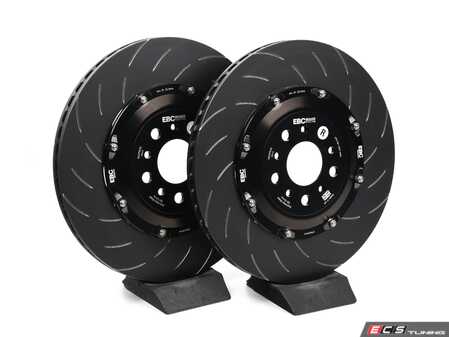 ES#4680017 - SG2F026 - Rear 2-Piece Floating SG Grooved Rotor Pair - 370x24mm - EBC's highest performing rotor to date! - EBC - BMW