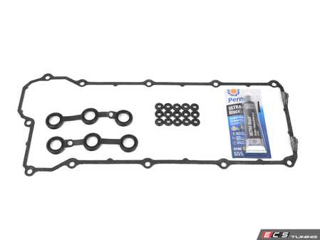 ES#4817990 - 11120034108KT4 - Valve Cover Gasket Kit - Includes gaskets, sealing washers, and silicone sealant for an all-inclusive service - Assembled By ECS - BMW