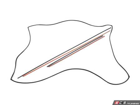 ES#4749235 - 9P1898522A - Sunroof Seal Set - Genuine Porsche - 