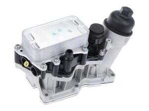 ES#4932452 - 11428507697PRMK - Aluminum Oil Filter Housing And Cooler Assembly Upgrade Kit - Replace your cracked or leaking housing and upgrade to an aluminum housing to prevent future failures - includes the oil filter housing, engine oil cooler, engine oil thermostat, transmission oil cooler, and gaskets - URO Premium - BMW
