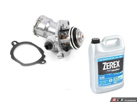ES#5376169 - 2722000415KT4 - M272 Thermostat Replacement Kit - Includes thermostat, and MB Spec G48 Coolant - Assembled By ECS - Mercedes Benz