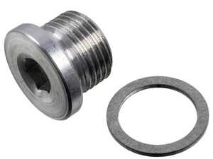 ES#5376312 - PAF008309A - Engine Oil Drain Plug - Priced Each - Includes crush washer. (18 X 1.5 mm) - Febi - Porsche