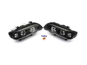 ES#3021507 - LHPX500JMTM - X5 HALO LED PROJECTOR HEADLIGHT BLACK HOUSING - LED light strip & Standard turn signal lights - Matte Black Housing/Clear Lens - Spec-D Tuning - BMW