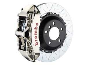 ES#5376375 - 1L3.9003AR - Front Big Brake Kit GT-R Series (380x34mm) -  Porsche 996 997  - Featuring 6 piston GT-R nickel plated calipers, 380X34mm rotors, Brembo high-performance pads, and all necessary hardware in a pre-assembled kit. - Brembo - Porsche