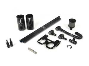 ES#4424289 - VTT-OCC-2x1 - VTT Modular PCV/Catch Can (Ready to install kits) - Dual catch can with a VTA breather, dual drain valves, and banjo fittings - Vargas Turbo Technologies - BMW