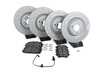 ES#5385834 - 8K0698301MKT8 - Front & Rear Brake Service Kit - Featuring Zimmermann Sport Cross-Drilled Rotors and Akebono Euro Ceramic brake pads - Assembled By ECS - Audi