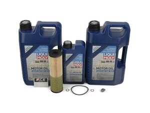 ES#3663785 - 1201800009KT1 - M120 V12 Liqui Moly Leichtlauf High Tech Oil Service Kit (5w-40) - Includes MANN filter and Liqui Moly Leichtlauf High Tech MB 229.5 Spec oil - Assembled By ECS - Mercedes Benz