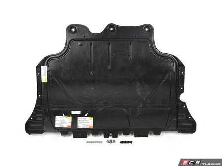 ES#3690646 - 3q0825236dKT - Front Belly Pan & Installation Kit  - Reduces noise and protects your undercarriage - includes installation hardware - Genuine Volkswagen Audi - Audi