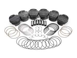 ES#4414317 - 930286135 - MAHLE Forged Piston Kit 87.25mm - S54 - 3.2L  - Forged, 2618. Phosphate + Grafal + Hard Anodized top ring groove - Mahle Motorsports - BMW