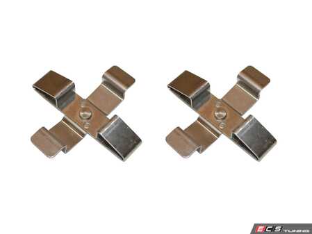 ES#4908134 - 97035195901 - Brake Pad Hardware Kit - Left and right side fitment - Includes 2 spring clips - Hamburg Tech - Porsche