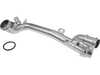 ES#5386636 - 2642008600 - Upgraded Engine Coolant Pipe  - 304 Stainless Steel vs OEM Plastic - Left Coolant Pipe - to Block. - URO Premium - Mercedes Benz