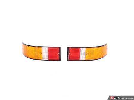 ES#5388368 - EL100 - Rennline Tail Lamp Lens Pair - European Amber Version with Black Trim - Euro Style US Spec Set Lens - Rennline - Porsche