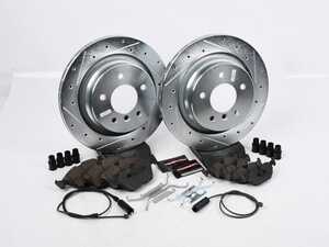 ES#5374734 - K4229 - Z23 Evolution Sport Brake Kit - Front And Rear - Includes drilled and slotted rotors, carbon fiber infused ceramic brake pads, and all new premium hardware. - Scratch & Dent - BMW