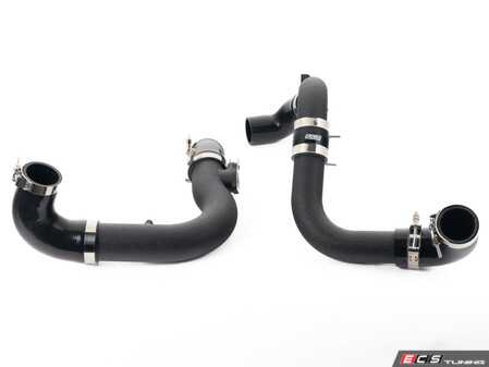 ES#5395854 - 043938la06KT - MK8 Golf R Charge Pipe Kit - Wrinkle Black - Improve your charge airflow path with our complete Intercooler Charge Pipe Upgrade Kit! - ECS - Volkswagen