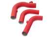 ES#5395853 - 043938la05KT - MK8 Golf R Charge Pipe Kit - Wrinkle Red  - Improve your charge airflow path with our complete Intercooler Charge Pipe Upgrade Kit! - ECS - Audi Volkswagen