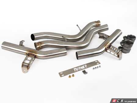 ES#4376074 - 006887la09KT - E9X M3 Muffler Delete Kit - Add an aggressive exhaust note without breaking the bank! Engineered specifically for the high-revving V8, this upgrade delivers reduced weight & increased exhaust flow, unlocking that iconic S65 sound. - Turner Motorsport - BMW