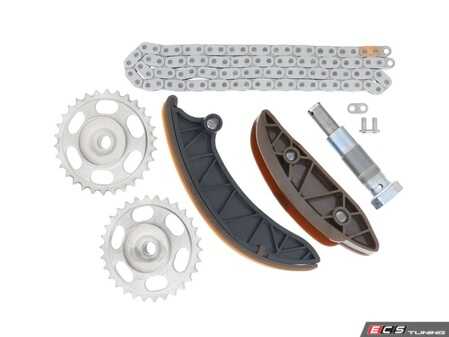 ES#5388881 - 90001193 - Timing Chain Kit - Includes Timing Chain, Guide Rail, Guide Rail (139mm), Chain Tensioner, (2) Camshaft Gears, and Connecting Link - Iwis - Mercedes Benz
