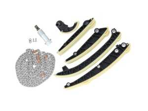 ES#5388887 - 90001393 - Timing Chain Kit - Includes Timing Chain, Timing Chain Tensioner, (5) Guide Rails, and Connecting Link - Iwis - Mercedes Benz