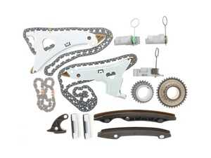 ES#5388913 - 90001685 - Timing Chain Kit - Includes Left Timing Chain w/Rail, Right Timing Chain w/Rail, Lower Timing Chain, (5) Timing Chain Guide Rails, (3) Timing Chain Tensioners, Crankshaft Gear, and Timing Chain Idler Gear - Iwis - Mercedes Benz