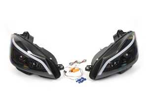 ES#4872417 - LHP-BW20412JM-SQ - 2012-2014 Mercedes-Benz W204 C-Class Switchback Sequential LED Bar Projector Headlights (Matte Black Housing/Clear Lens) - Plug & Play Lighting Solution - US Spec Set - Add new life to the front of your Mercedes! - Spec-D Tuning - Mercedes Benz