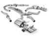 ES#5394202 - SSXAU91 - Valved Cat-Back Exhaust System - Resonated - 3.15" Stainless Steel with Dual 80mm Oval Tips, Just Select Your Color! - Milltek Sport - Audi