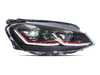 ES#5395260 - 5GM941-PRO-R - Full LED Projector Headlight Set - With Red Strips - Features dual projectors and LED switchback DRLs/sequential indicators - ZiZa - Volkswagen