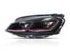 ES#5395260 - 5GM941-PRO-R - Full LED Projector Headlight Set - With Red Strips - Features dual projectors and LED switchback DRLs/sequential indicators - ZiZa - Volkswagen