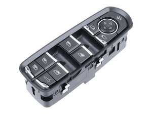 ES#5395832 - 7PP959858AHDML - Driver Window Switch Controller  - Matte black and bright chrome switch unit - URO - Porsche