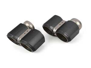 ES#4643383 - TP-CT/69 - Akrapovic Tail Pipe Set - Octagonal Carbon Design - An innovative octagonal design crafted from lightweight titanium is encased in a carbon-fiber outer sleeve, setting a new standard in performance and style. - Akrapovic - BMW