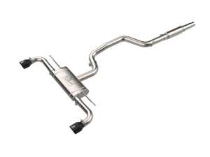 ES#5396002 - 49-36454-B - MACH Force-Xp 3 IN To 2-1/2 IN 304 Stainless Steel Cat-Back Exhaust System - Comes with Dual 4" Diameter Black Fiber Exhaust Tips - AFE - Volkswagen