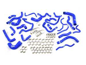 ES#5376200 - Aut-mk5-006-blue - Autobahn Autoworx Complete Coolant Hose Kit - Blue - Replace your cracked and leaking hoses with stylish silicone upgrade - Autobahn Autoworx - Audi Volkswagen