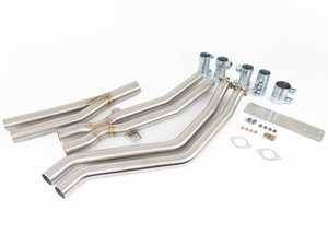 ES#4883987 - 055935la01KT - E46 323/328 Mid Section With Integrated X-Pipe - Drop over 10 pounds and unleash a smoother, freer-flowing exhaust with the Turner X-Pipe. - Turner Motorsport - BMW