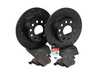 ES#3536832 - 025997ECS0291KT - Performance Rear Brake Service Kit - Featuring ECS V5 Drilled & Slotted rotors and EBC RedStuff pads - Assembled By ECS - Audi Volkswagen