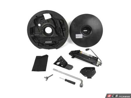 ES#5374412 - 71106857380KT - Tool & Jack Kit For Spare Wheel Insert  - Used in the top of the spare. - Assembled By ECS - MINI