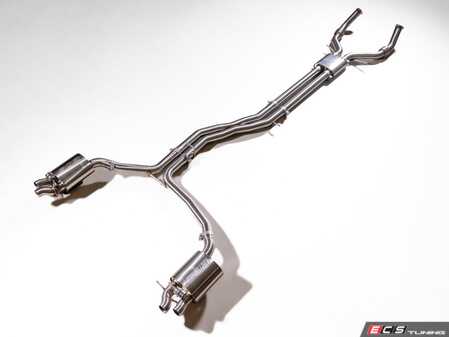 ES#4849834 - 041823LA02 - D4 A8L 4.0T Exhaust  - Enhance the exhaust note on your 4.0T with our in-house engineered cat-back! Choose between resonated or non-resonated midpipes to dial in your perfect sound! - ECS - Audi