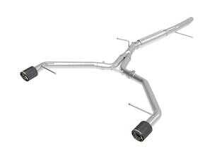 ES#4220053 - 49-36419-C - MACH Force-Xp Stainless Steel Axle-Back Exhaust System - Resonated 3" to 2-1/2" 304 Stainless Steel with carbon fiber tips - AFE - Audi