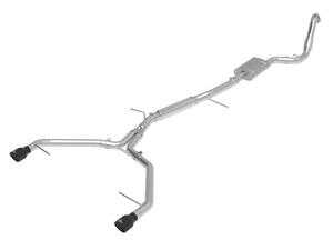 ES#4220056 - 49-36420-B - MACH Force-Xp 304 Stainless Steel Cat-Back Exhaust System - Resonated 3" to 2-1/2" with 4" black tips - AFE - Audi