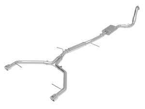 ES#4220057 - 49-36420-P - MACH Force-Xp 304 Stainless Steel Cat-Back Exhaust System - Resonated 3" to 2-1/2" with 4" polished tips - AFE - Audi