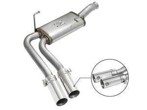 ES#4505158 - 49-44070-P - AFe Rebel Series CB Middle-Side Exit SS Exhaust W/ Polished Tips 09-16 GM Silverado/Sierra V6/V8 - AFE - 