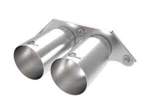 ES#4680394 - 49C36435-H - MACH Force-Xp 4 IN 304 Stainless Steel Bolt-On Exhaust Tips Brushed  - Finish your Porsches rear end with these 4" 304 stainless steel bolt-on tips, delivering a clean, aggressive look with hand TIG-welded quality and effortless OEM-style installation. - AFE - Porsche
