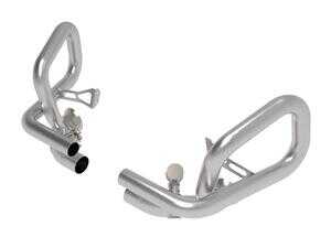 ES#4680395 - 49C36441 - MACH Force-Xp 304 Stainless Steel Primary Muffler Delete Pipe - Gain up to +22 HP and +33 lb-ft of torque with this valve-controlled 304 stainless exhaust, delivering an aggressive tone, improved flow, and true bolt-on performance with factory-style fitment. - AFE - Porsche